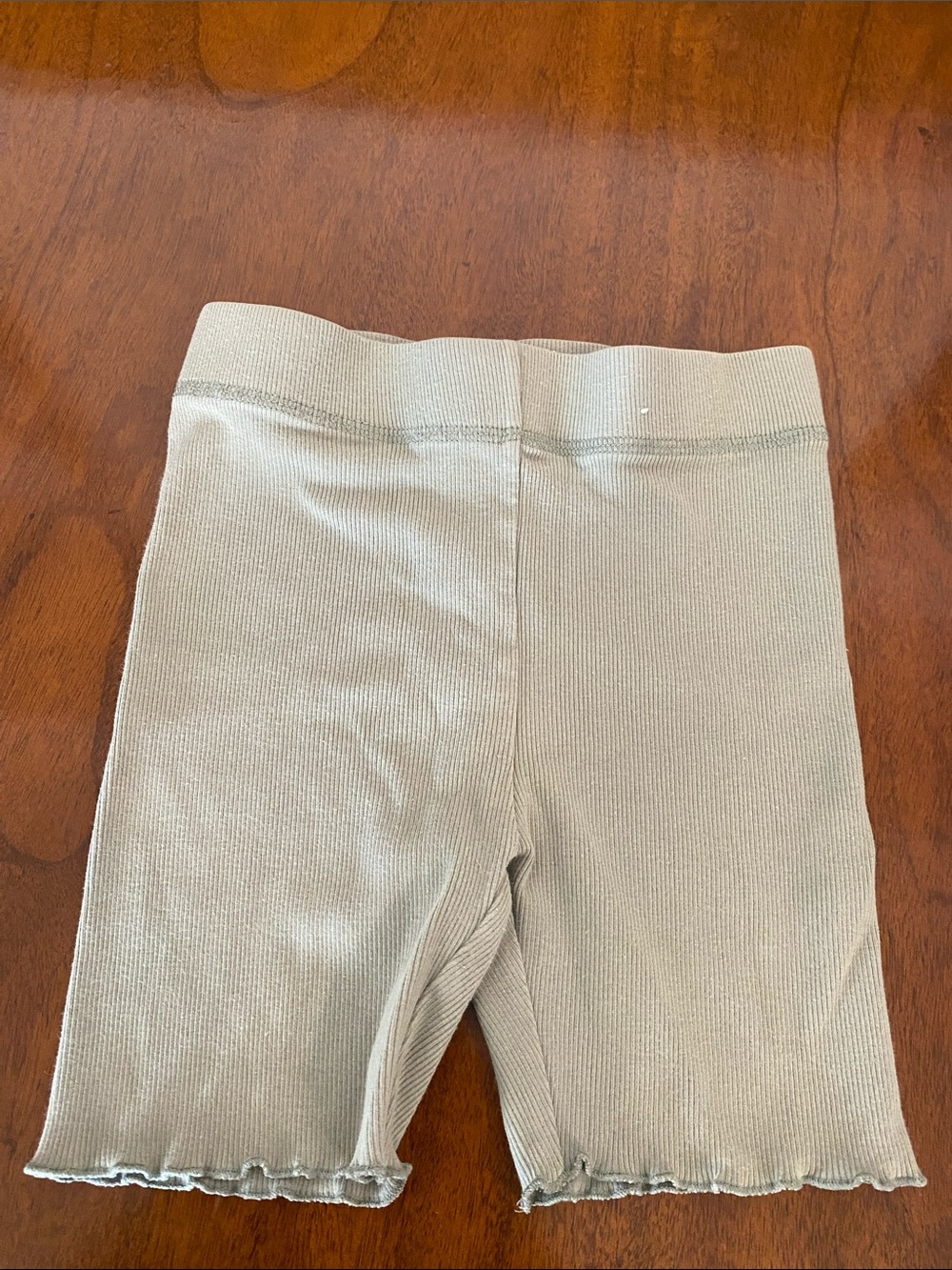 Cotton On Kids Ribbed Biker Shorts - Sage